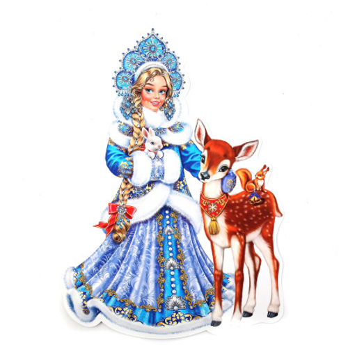 Плакат 0-25-5049 Плакат фигурный Снегурочка И 46070