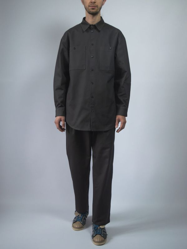 Рубашка Oversize серая - фото 5