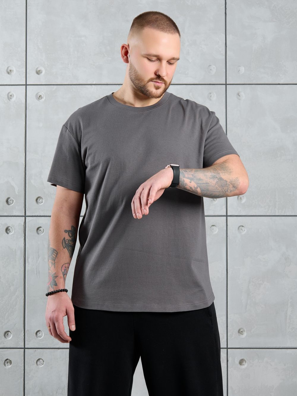 Фуфайка (футболка) мужская Джек-1 Виотекс ГРАФИТОВЫЙ