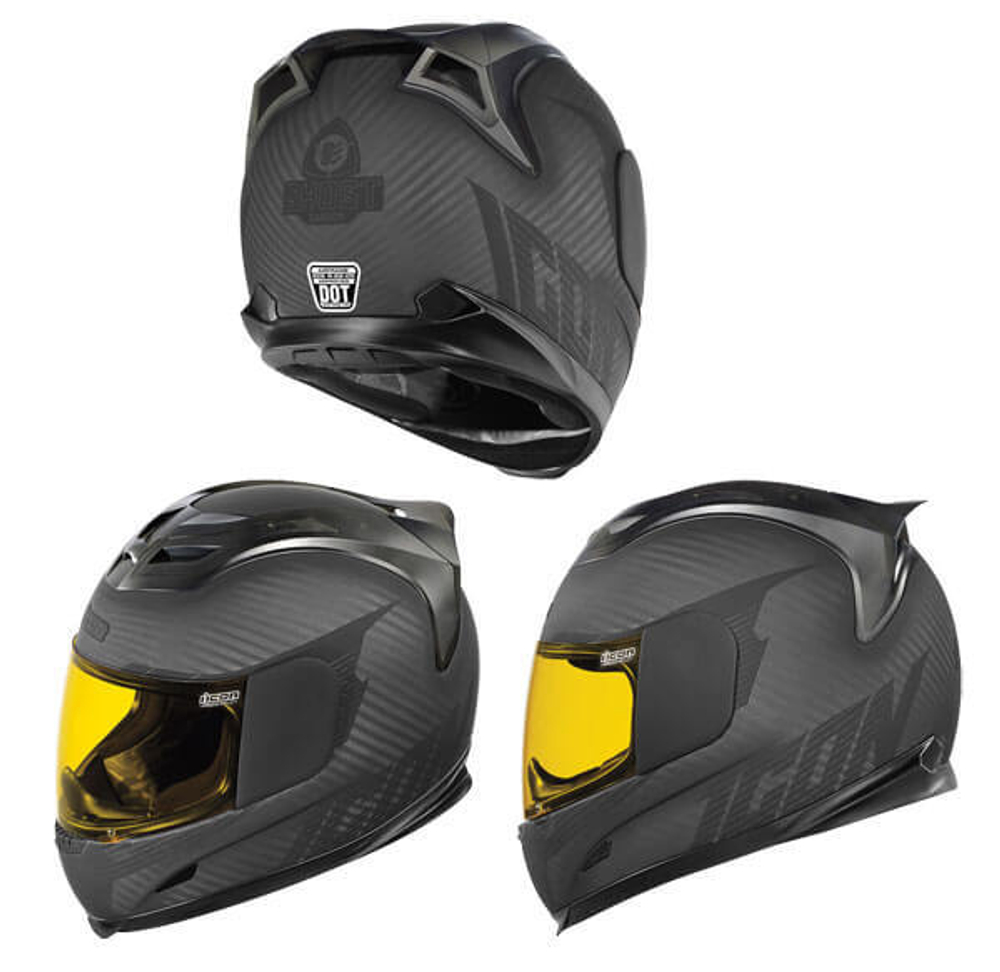 Шлем интеграл ICON AIRFRAME GHOST CARBON (брак)