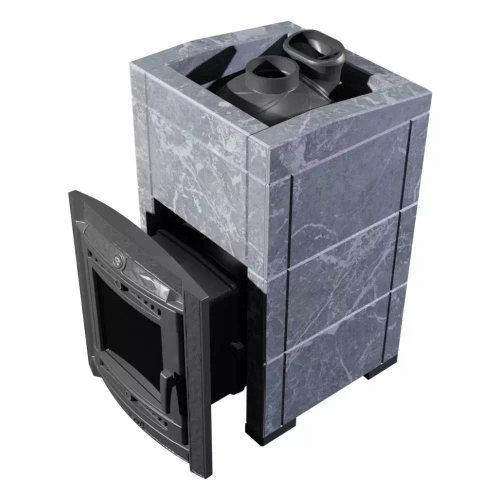 ПЕЧЬ БАННАЯ «АТМОСФЕРА XL+» В ОБЛИЦОВКЕ «ТАЛЬКОХЛОРИТ»