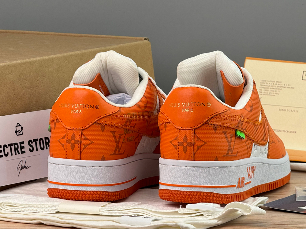 Nike Air Force 1 x Louis Vuitton White Orange