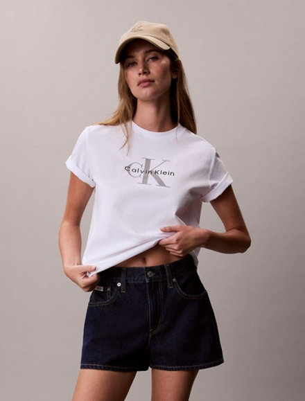 Футболка Calvin Klein Monologo Tee Bright White
