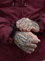 Куртка демисезонная Варгградъ на флисе мужская бордовая