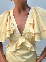 Платье Sempre мини лимонный