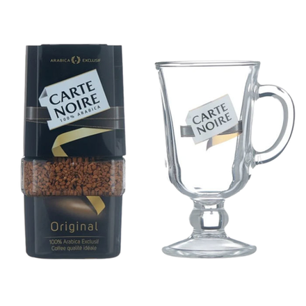 Кофе молотый Carte Noire 95гр банка+кружка