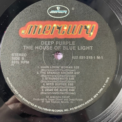 Винтажная виниловая пластинка LP Deep Purple The House Of Blue Light (USA 1987) Bad Attitude