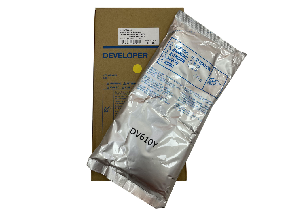 Девелопер DV-610Y для KONICA MINOLTA Bizhub PRO C5500/C5501/C6000 (CET) Yellow, 1100г, DGP0666