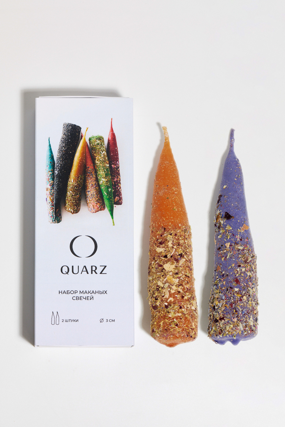 Набор из двух любых крупных конусных свечей