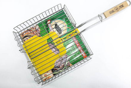 Барбекю большая нерж 390*350