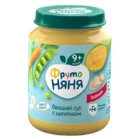 Фрутоняня пюре 190 гр Овощной суп с цыпленком