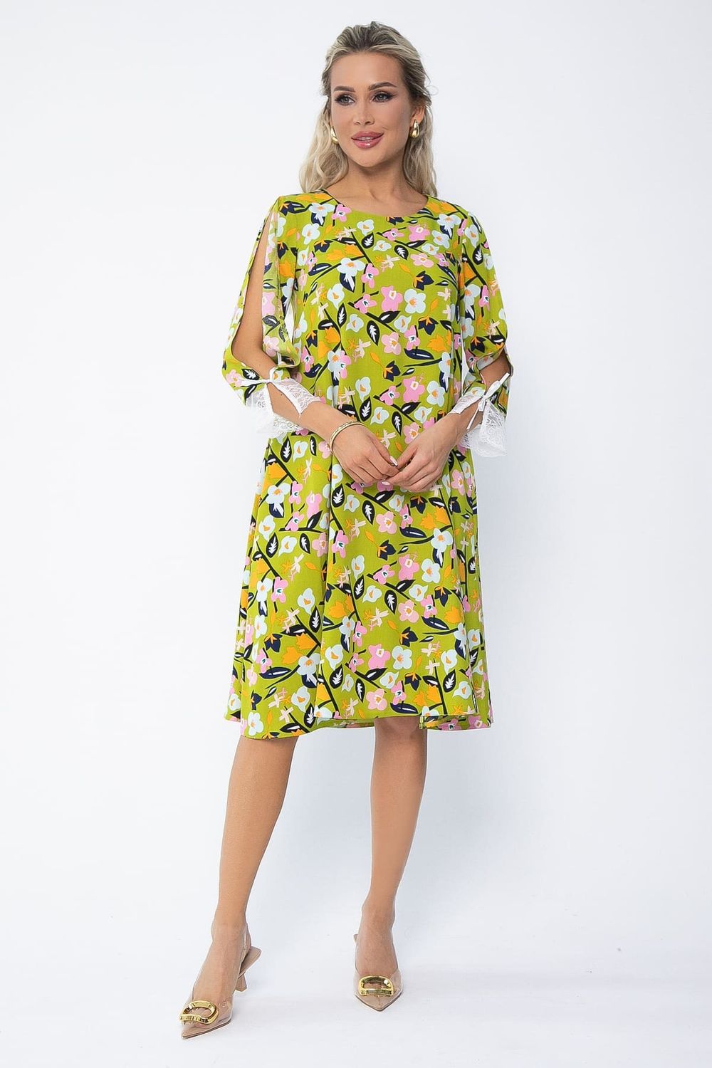 Платье Яна (зеленое) П13639-33М LT Collection