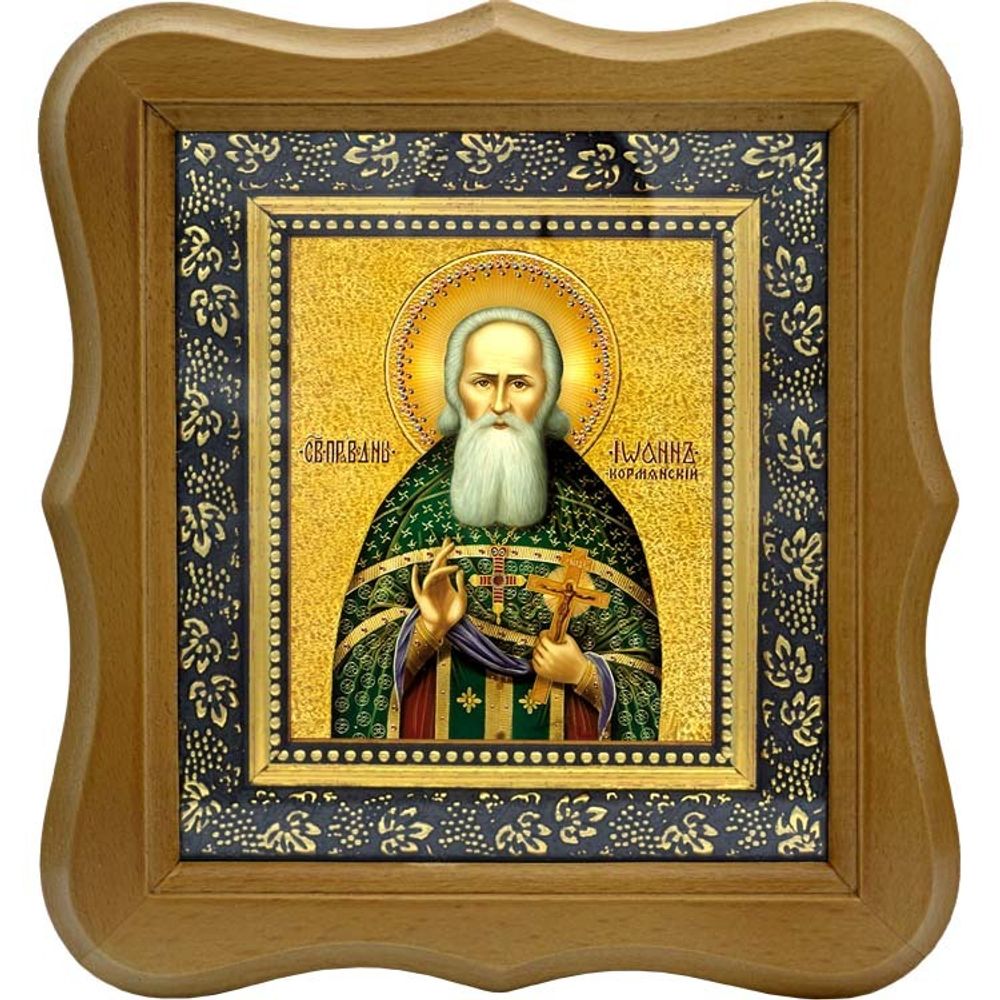 Иоанн Кормянский, праведный пресвитер. Икона на холсте.
