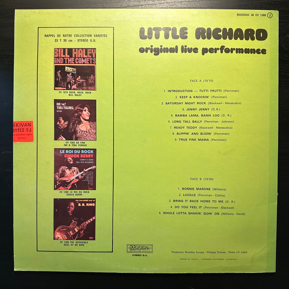Little Richard - Original Live Performance (Франция)