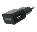 Сетевой адаптер питания Union UN-135 1USB 1A (черный)