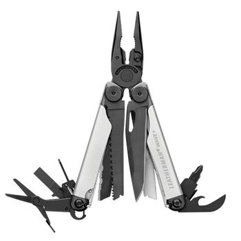 Мультитул Leatherman Wave Plus Black-Silver 17 функций с чехлом (832622)