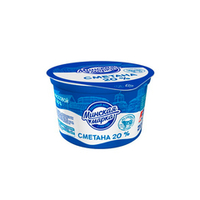 Сметана 20% 180 г, "Минская Марка", Беларусь