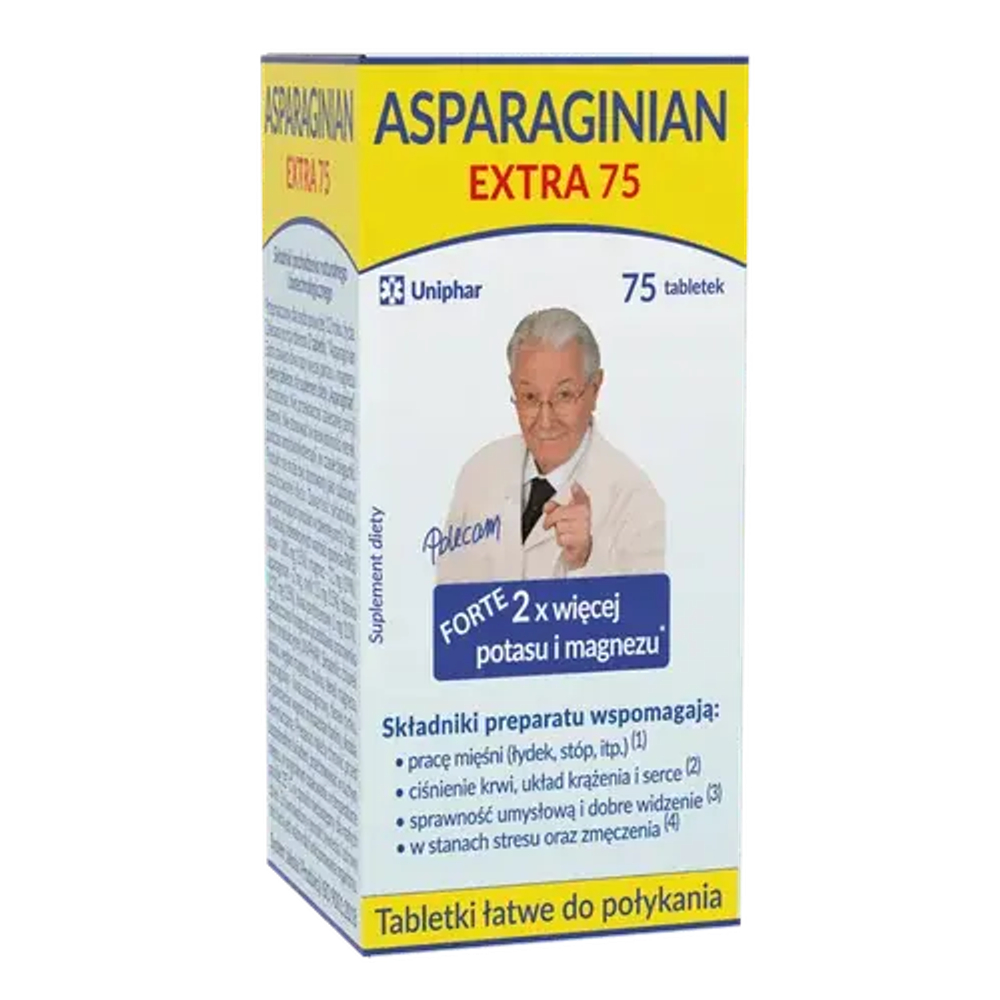 Аспарагинат Экстра - 75 таблеток