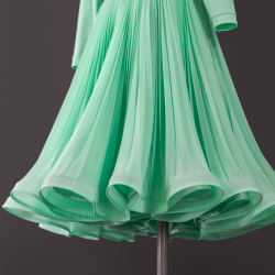 Lilia 14-01-01-Сb | Рейтинговое платье гофре для спортивных бальных танцев | Vasileva Dance