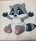 BAMBOLA Матрасик на комод для пеленания Люкс Енот 80*65