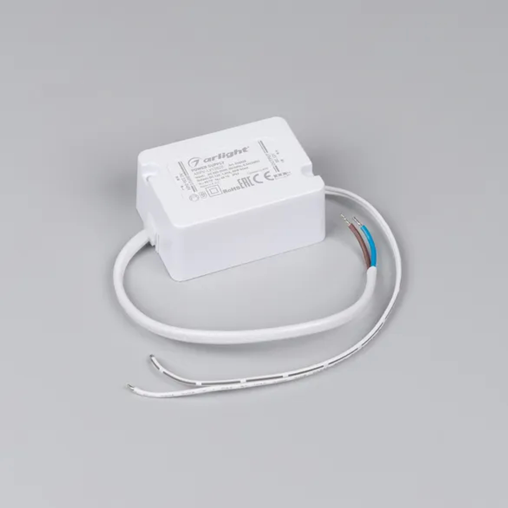 Блок питания ARPV-LV12020 (12V, 1.67A, 20W) (Arlight, IP67 Пластик, 3 года) 033328