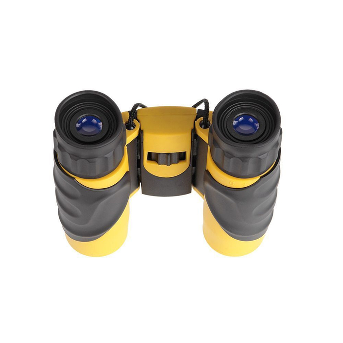 Бинокль Veber 10x25 WP черный-желтый