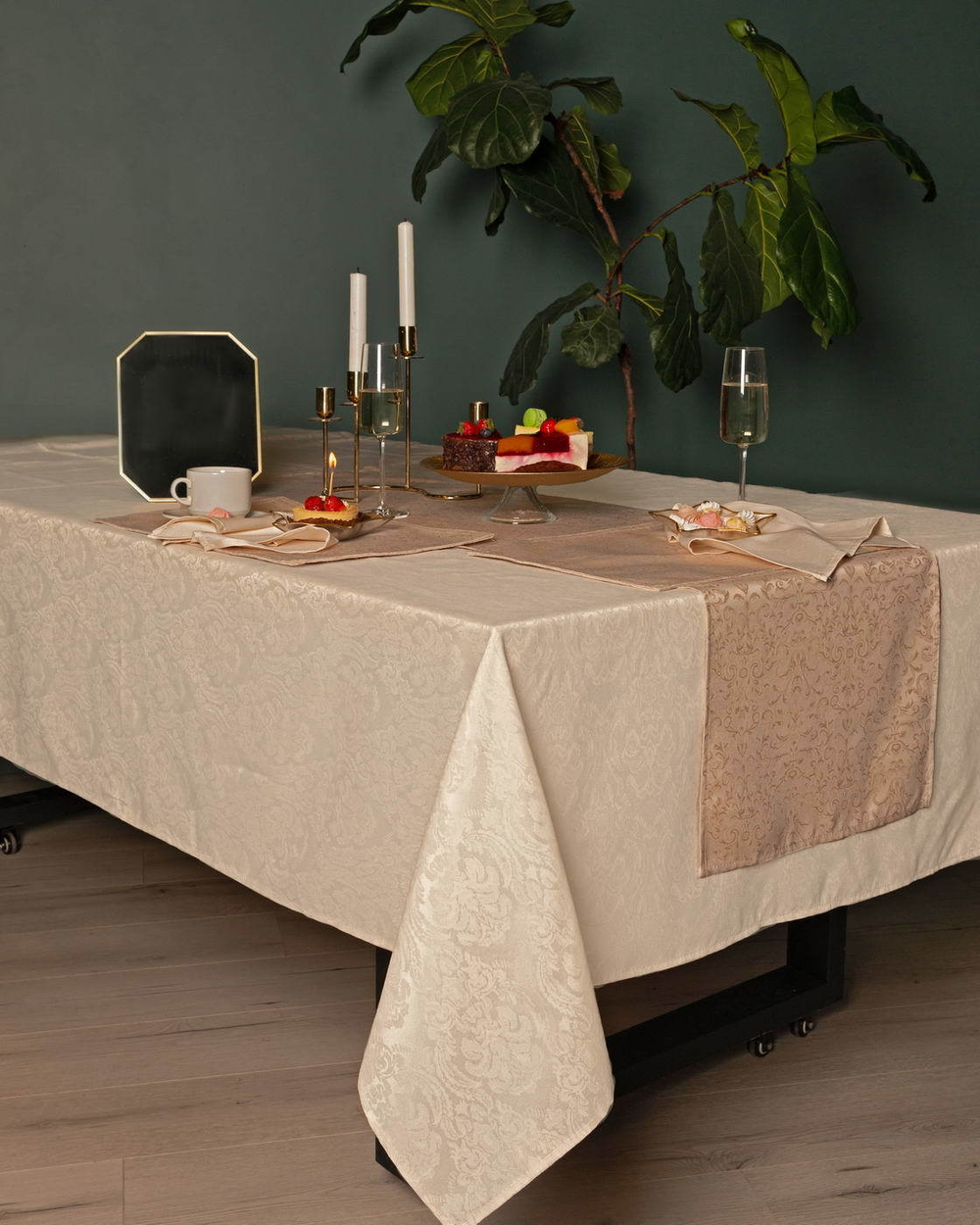 Скатерть 140х180 Sofi De MarkO Эллиада кремовая