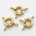 Замок-штурвал, цвет золото, размер 11 мм, цена за 1 шт