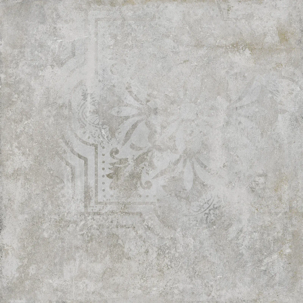 Керамогранит Alma Ceramica GFU6060TTM27R Totem 60x60 серый глазурованный матовый / противоскользящий под бетон / с орнаментом