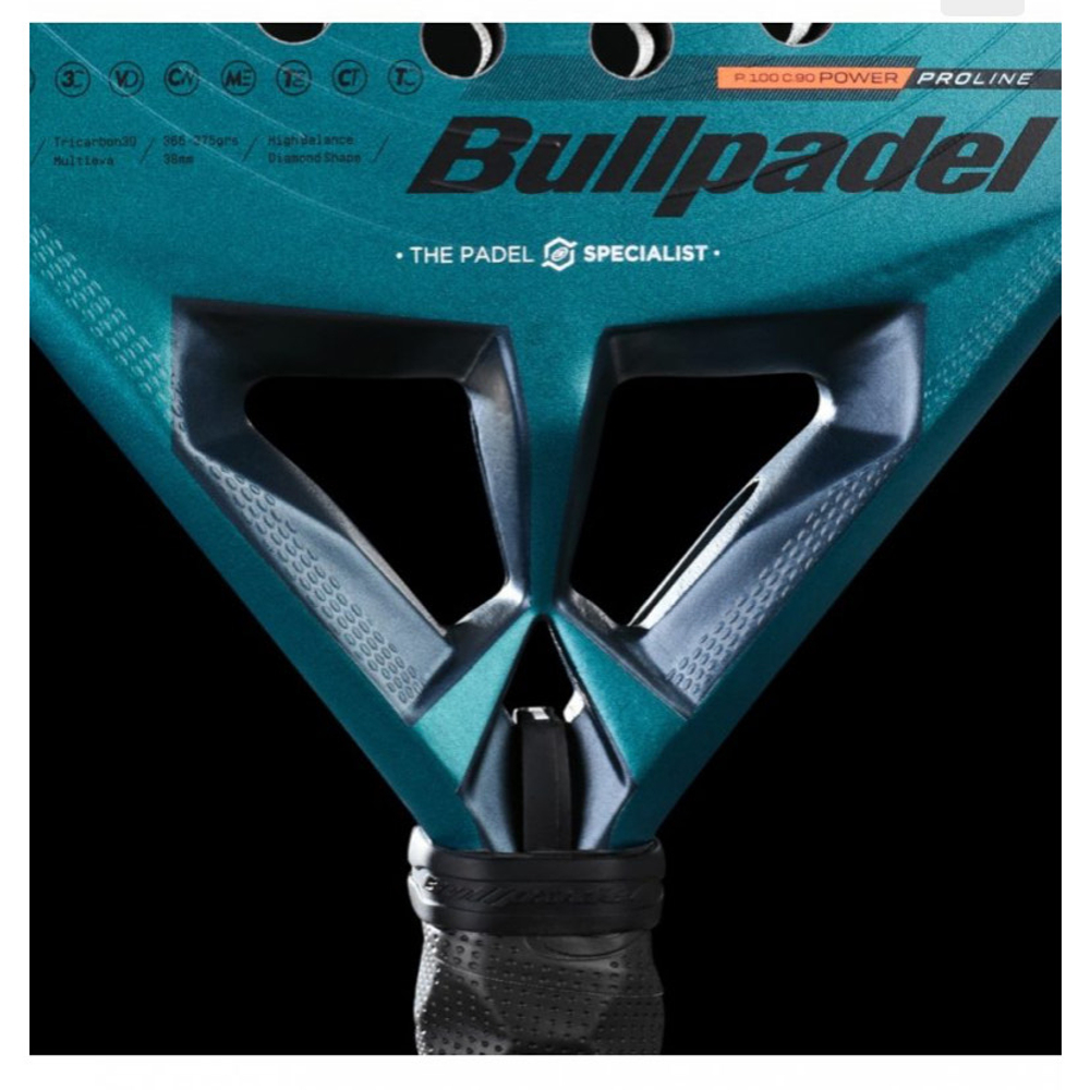 BULLPADEL, PALA HACK 04 25, 365 - 375g, 92025) Padel Racket