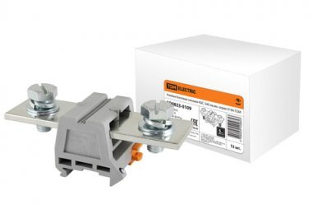 Клемма болтовая силовая КБС-240 кв.мм. серая 415А TDM SQ0833-0109