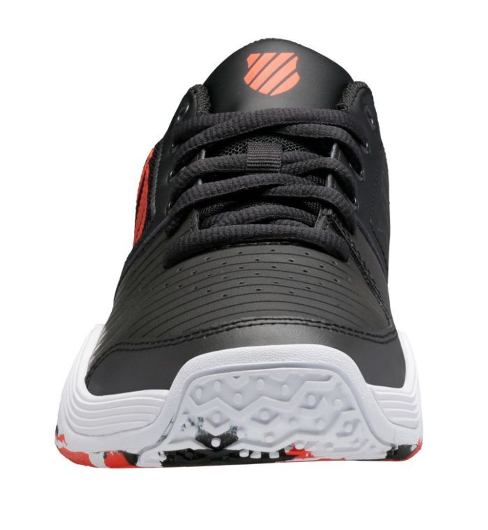 Детские теннисные кроссовки K-Swiss Court Express Omni - jet black/spicy orange/white