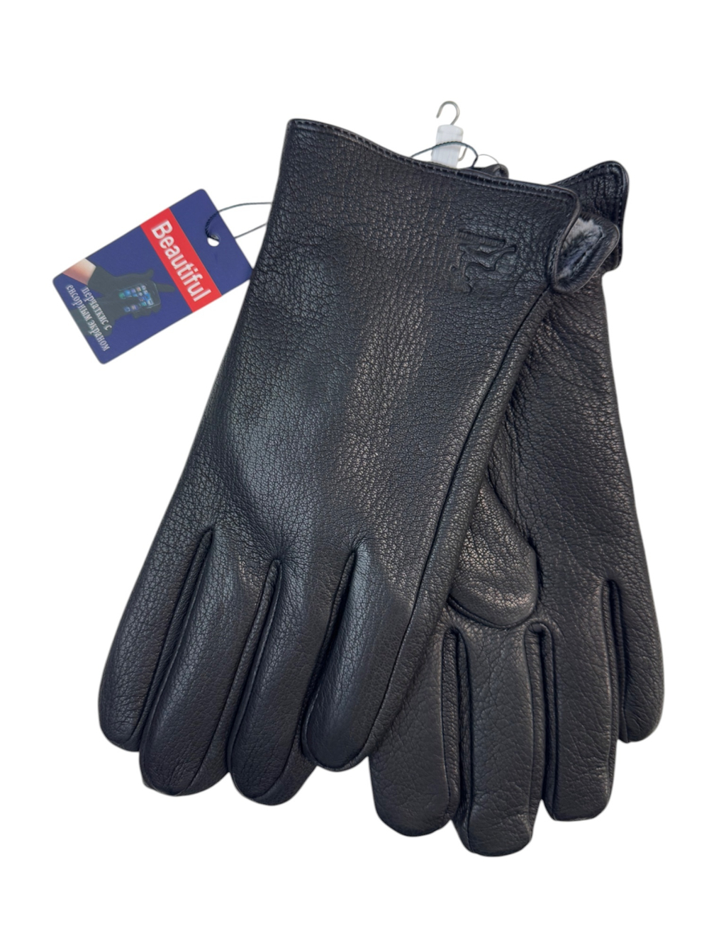 Перчатки. Мужские. Материал верха: Кожа оленя. Подклад: плюш-флис. 5 шт в упаковке.