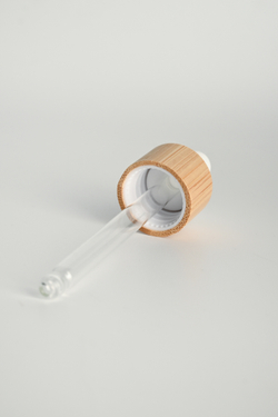 Пипетка 18/410 с крышкой из бамбука черная