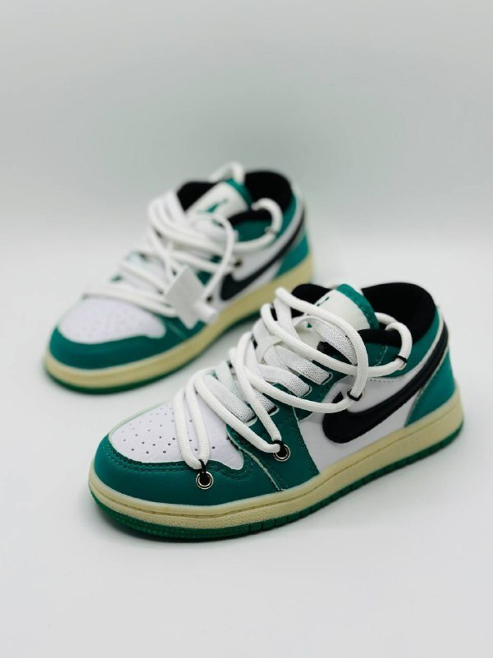 Детские кожаные кроссовки Nike Off White