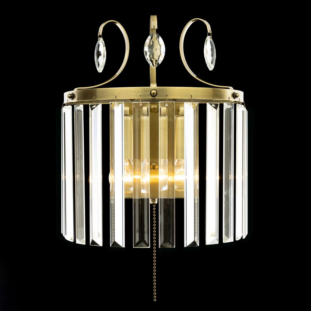 Citilux Инга CL335323 Бра хрустальное с выключателем Бронза