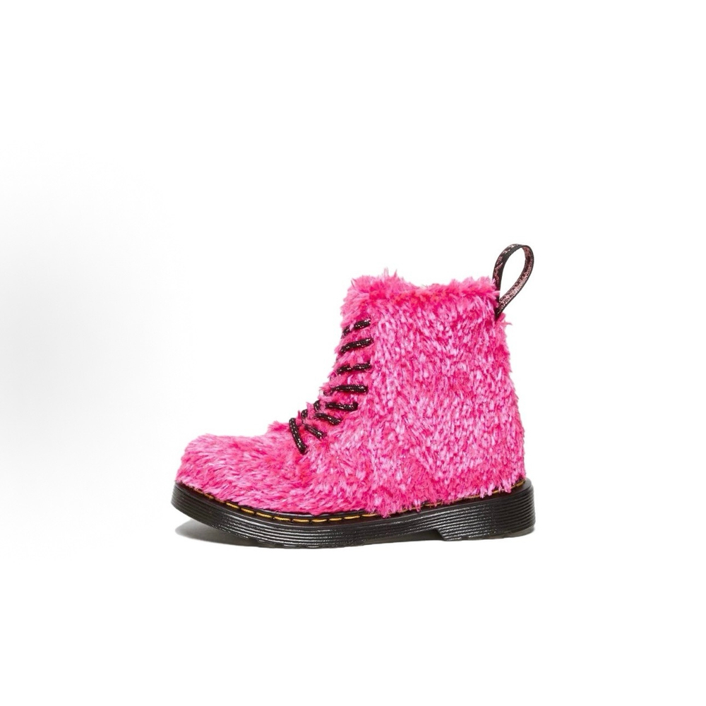 Ботинки Dr. Martens Toddler 1460 Pascal Tinsel Fur Lace Up Boots