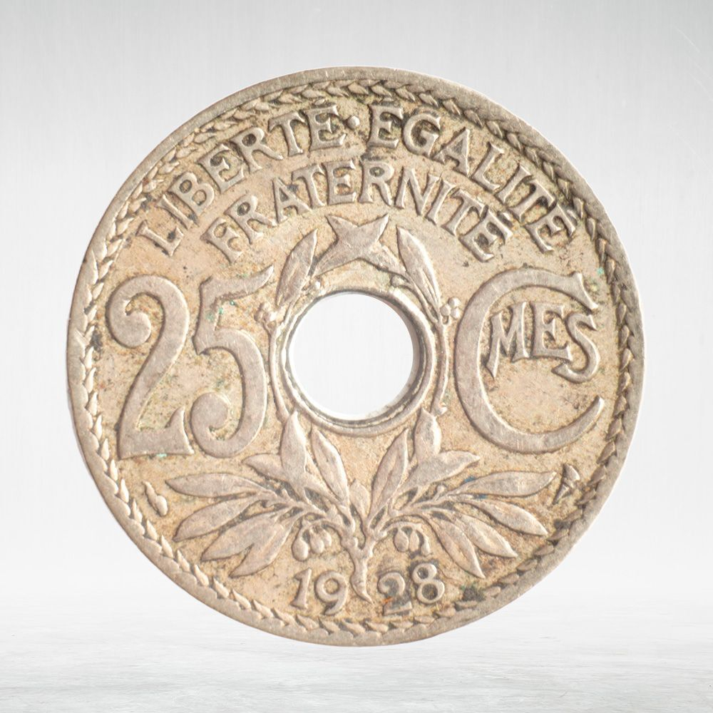 France, 25 Centimes 1928 - Edmond-Émile Lindauer, VF