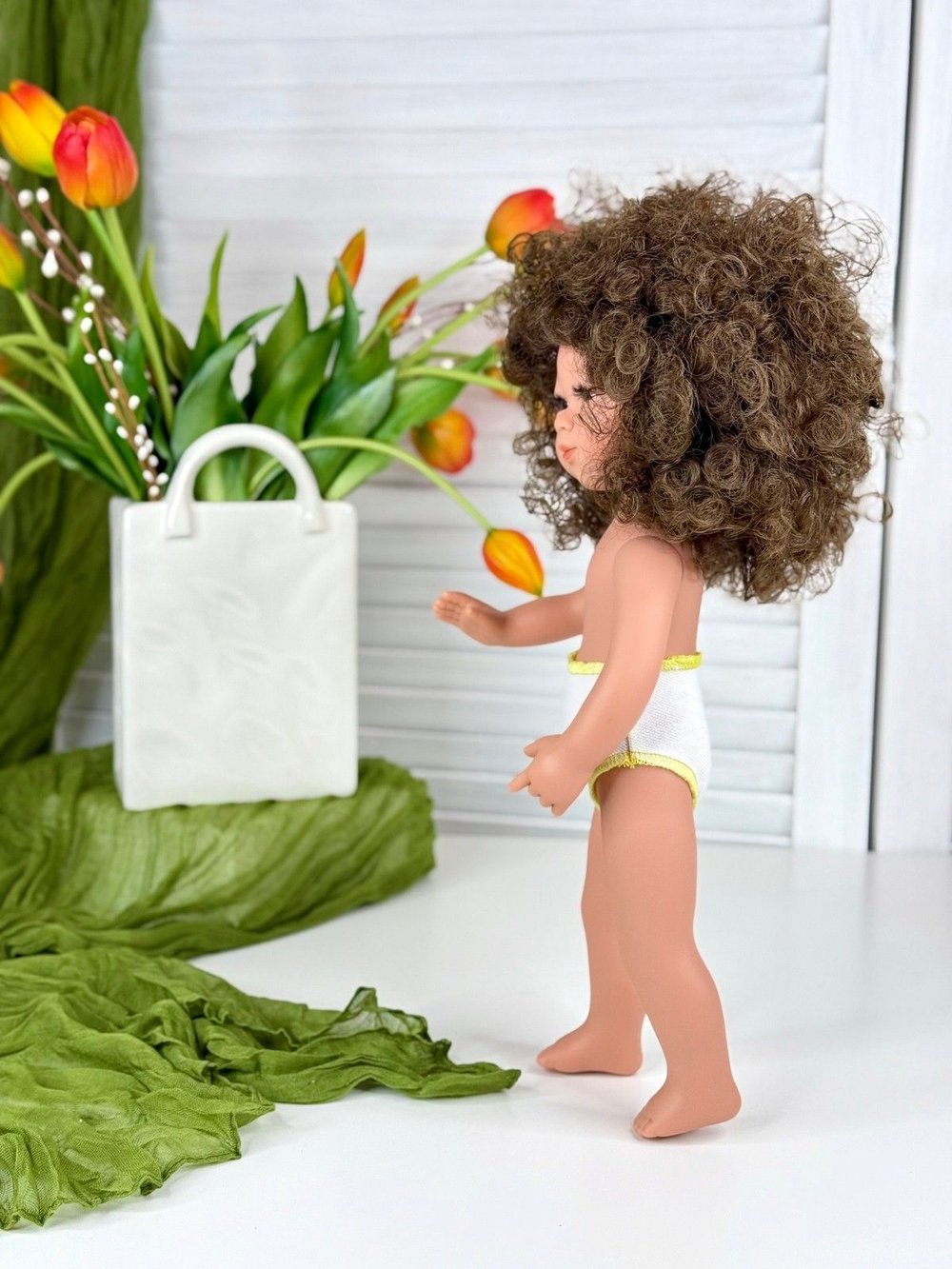 Кукла D Nenes виниловая 34см Celia без одежды (022334W)