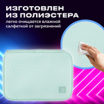 Пенал-косметичка BRAUBERG большой 1 отделение 1 откидная планка ткань 21x15x6 см "Mint"