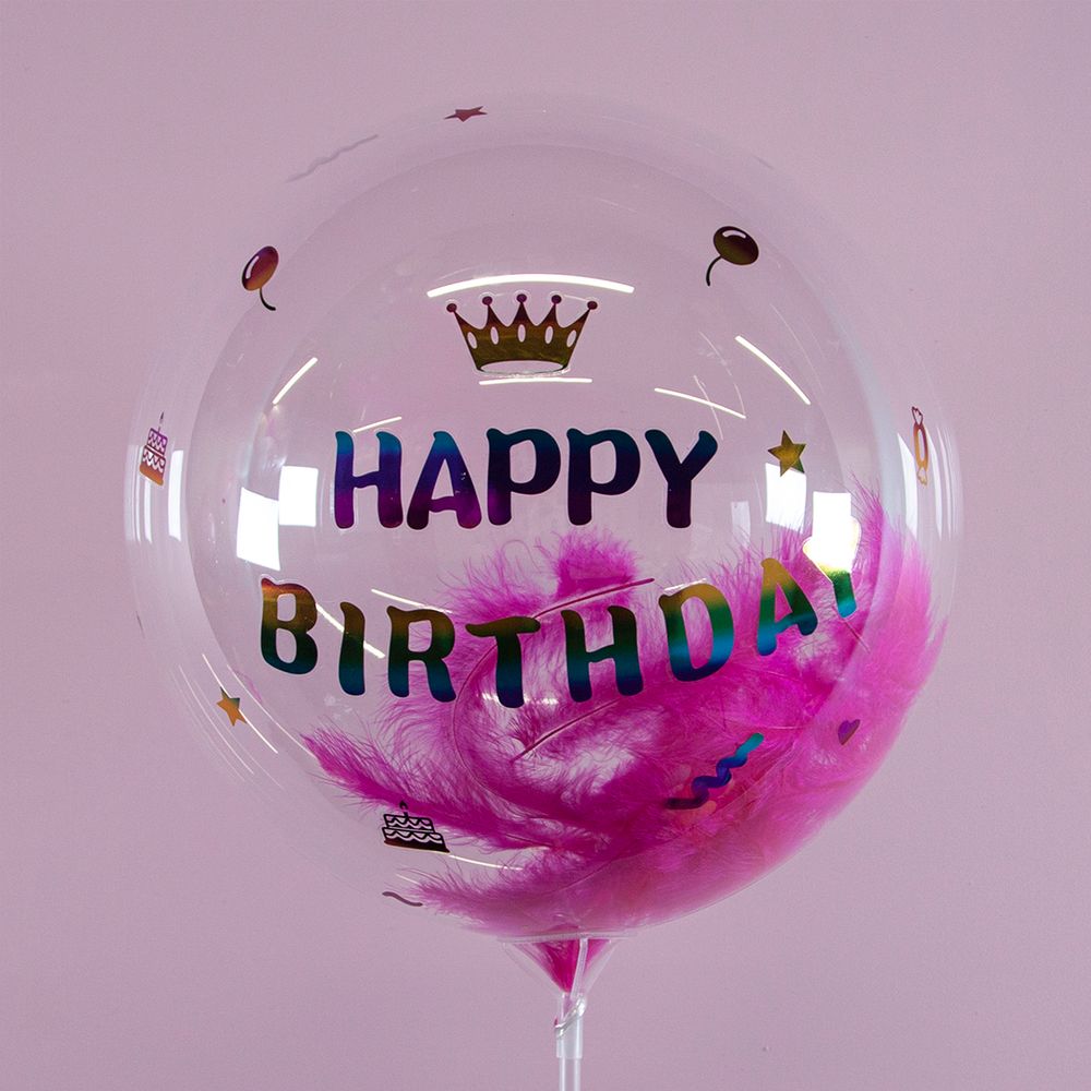 Комплект трубочка и зажим для сферы 3D, 60 см, Прозрачный, 50 шт.