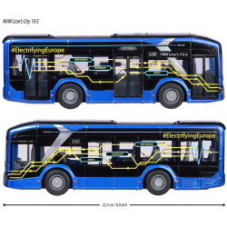 Majorette - MAN Lion's City 10 E Светозвуковой автобус 22,5 см 3743008 / артикул   3743008  / GTIN 3467452075456