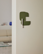 Настенная панель Danei бело-зеленая 65 x 60 см