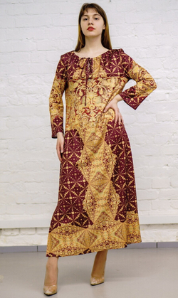 Платье "Золотное 2", по мотивам русского золотного шитья в церковных одеяниях