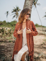 Накидка Chintamani с рукавами (терракотовый)