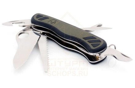 Нож многофункциональный Victorinox Swiss Soldier's Knife 111 мм, Green/Black