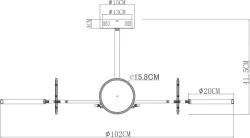 Люстра на штанге Arte Lamp
