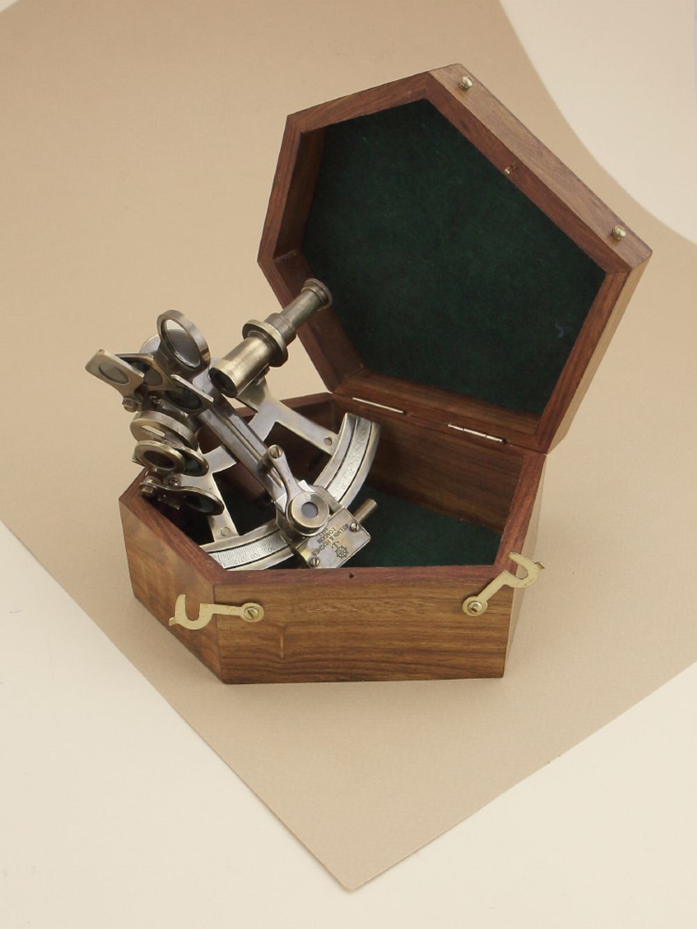 Nautical Морской секстант в деревянном футляре