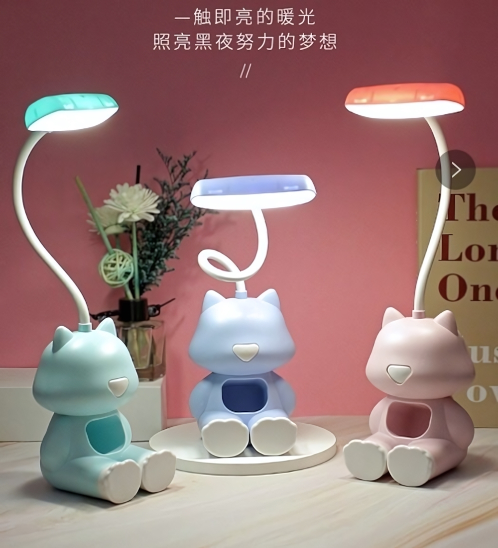 Светильник настольный «Marmalade-Кот Томас» LED 28*8,5*8см USB 2W 5V, Мятный