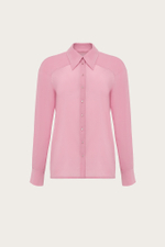 БЛУЗА ИЗ РОЗОВОГО КРЕП-ШИФОНА